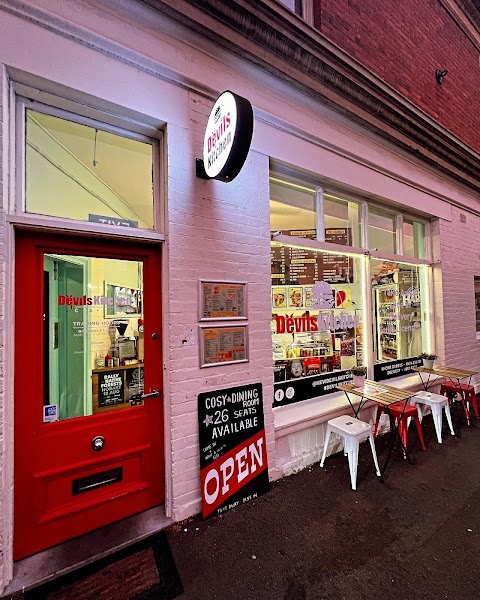 Burgers at Devils Kitchen Cafe, Hobart