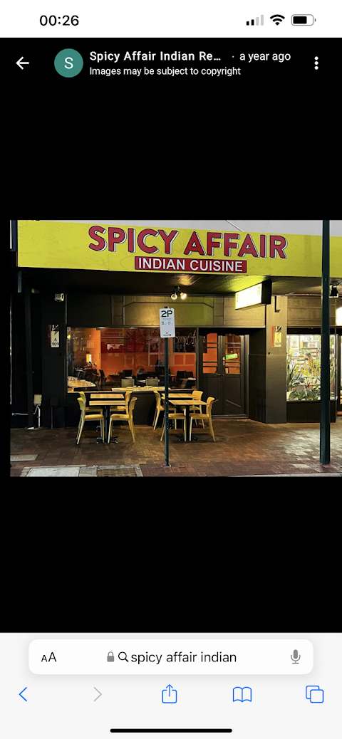 Butter Chicken at Spicy Affair Indian Cuisine, Perth