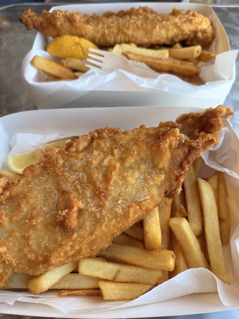 Fish & Chips at Harbourside Takeaway, Newcastle